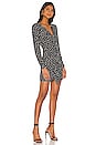 view 2 of 3 MINIVESTIDO CORINNE in Black & White