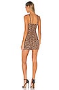 view 3 of 3 VESTIDO MINI CEÑIDO CONSTANCE in Leopard