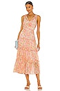 view 1 of 4 Rachel Dress in Peach Multi