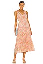 view 4 of 4 Rachel Dress in Peach Multi