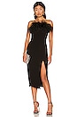 view 1 of 3 ROBE MI-LONGUE DESI in Black