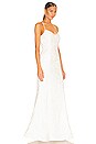 view 3 of 3 Sardo Gown in White