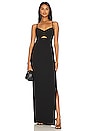 view 1 of 3 Nicolas Gown in Black