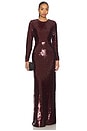 view 2 of 5 Reese Gown in Merlot