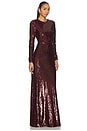 view 3 of 5 Reese Gown in Merlot