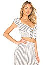 view 2 of 4 Faye Top in White Stripe