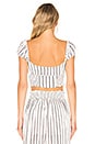 view 3 of 4 Faye Top in White Stripe