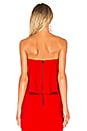 view 3 of 4 Tearose Top in Scarlet