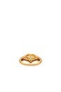 view 3 of 3 ILY Ring in Gold