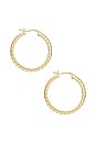 view 2 of 2 Raissa Small Hoops in Gold