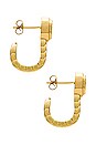 view 3 of 3 Emmeline Hook Earrings in Gold