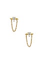 view 1 of 2 Lucille Chain Earrings in Gold