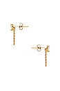 view 2 of 2 Lucille Chain Earrings in Gold