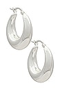 view 1 of 3 Becca Hoops in Silver