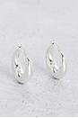 view 1 of 3 Becca Hoops in Silver