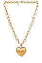 view 1 of 2 Bubble Heart Necklace in Gold