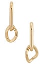 view 3 of 3 Logan Lobe Cuff Earrings in Gold