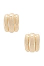 view 3 of 3 BOUCLES D'OREILLES ELSA in Gold