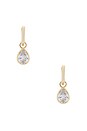 view 2 of 3 BOUCLES D'OREILLES PENDANTES CLEO in Gold