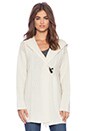 view 2 of 4 Equus Hooded Cardigan in Ivory