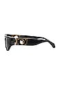 view 3 of 4 Tomie Sunglasses in Black, Yellow Gold, & Grey