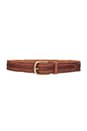 view 1 of 3 Center Braid Hip Belt in Cognac