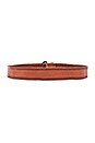 view 2 of 3 CEINTURE BOUCLE TRIANGLE in New Cognac