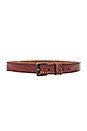 view 1 of 3 Studded Jean Belt in Rust