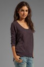 view 2 of 5 The Wayward Cashmere Sweater in Purple Haze