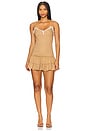 view 1 of 4 Yves Mini Dress in Chocolate Check