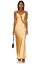 view 1 of 3 About A Girl Maxi Dress in Gold