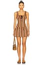 view 1 of 3 Heart Shaped Mini Dress in Vintage Stripe