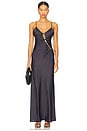 view 1 of 4 About A Girl Maxi Dress in Onyx Polka