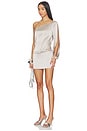 view 1 of 4 One Shoulder Mini Dress in Silver