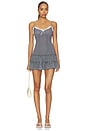 view 1 of 4 ROBE YVES MINI in Noir Gingham