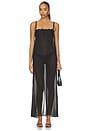 view 1 of 3 ROBE GLACIAL MAXI in Noir