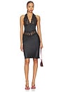 view 1 of 3 ROBE SOLANA MIDI in Onyx