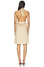 view 3 of 3 Solana Midi Dress in Beige Plaid
