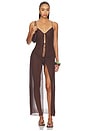 view 1 of 3 Dune Maxi Dress in Chocolate