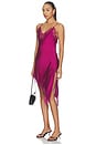 view 3 of 5 VESTIDO EMERGING MIDI  in Plum