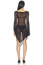 view 4 of 3 Luminous Mesh Dress in Smoke