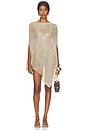 view 1 of 4 Luminous Mesh Dress in Topaz