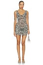view 1 of 4 Rendezvous Mini Dress in Noir Tiger