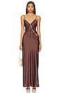 view 1 of 3 About A Girl Maxi in Chocolate