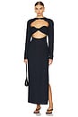 view 1 of 4 Aswan Cut Out Maxi in Navy