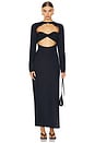 view 2 of 4 Aswan Cut Out Maxi in Navy