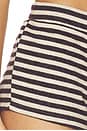 view 6 of 6 Bloom Knit Short in Beige Chocolate Stripe
