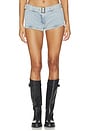 view 1 of 6 Afterglow Mini Short in Light Denim