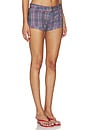 view 2 of 6 Afterglow Mini Short in Jade Plaid