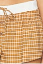 view 6 of 6 Nirvana Short in Chocolate Check